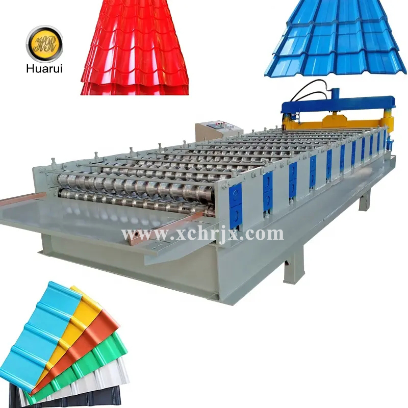 Zinc-coated Arc Roof Sheet Making Machinery Corrugated Metal Sheet Forming Machine