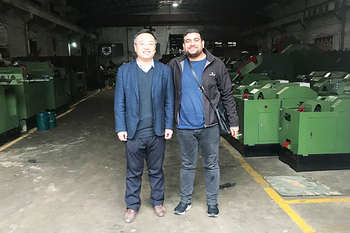 Feb 23, 2019 Algerian client ordered our screw making machines and come to inspect the finished machines.